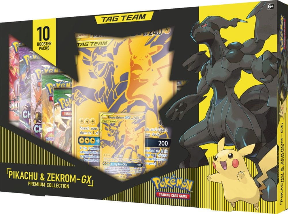 Pokémon TCG: Pikachu & Zekrom GX Premium Box - zánovní