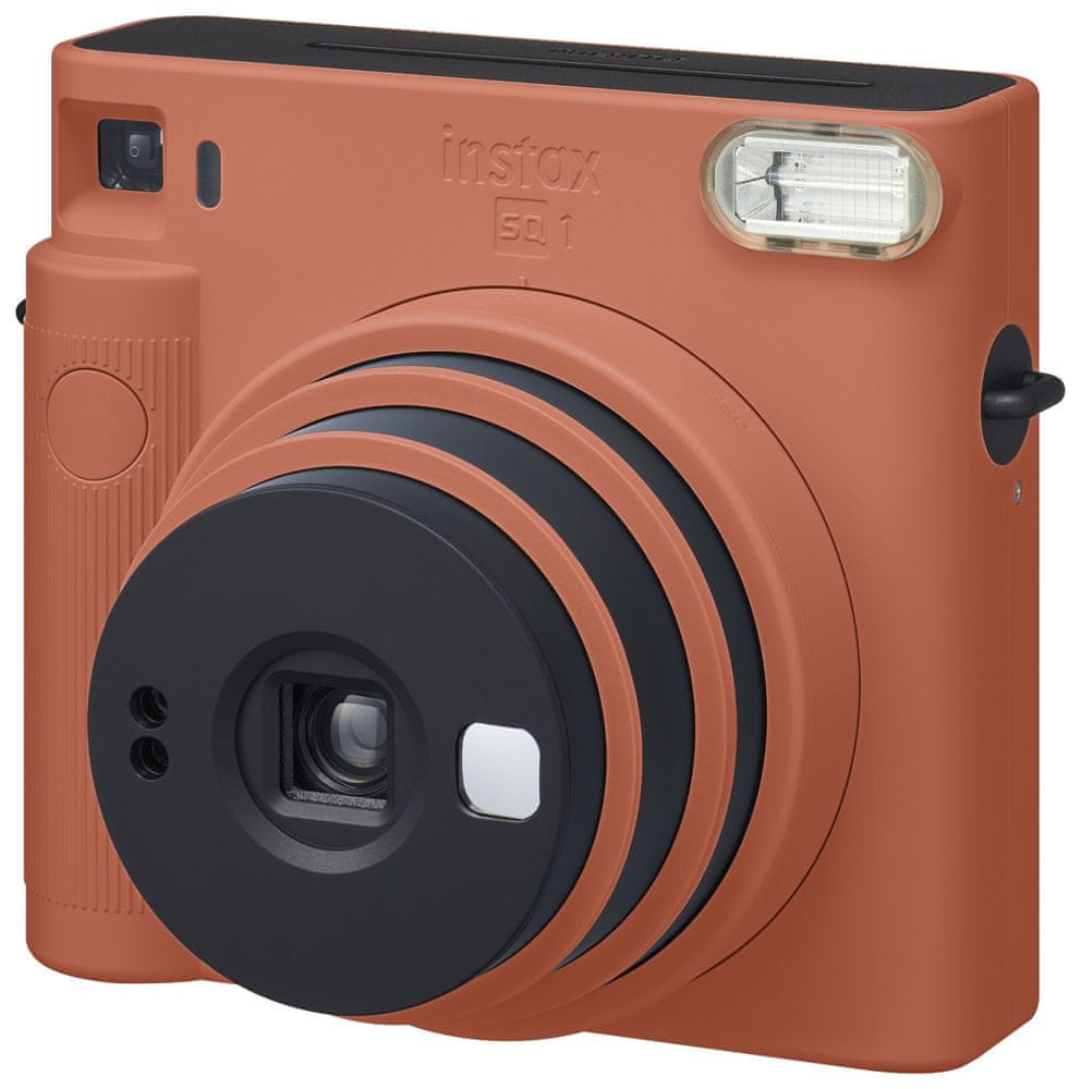 Levně FujiFilm Instax SQ1 + 10 fotopapírů + album (KVIFF edice), Terracota Orange