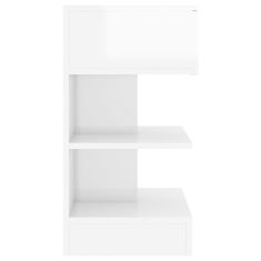 Vidaxl Noční stolek bílý s vysokým leskem 40 x 35 x 65 cm dřevotříska