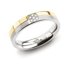 Boccia Titanium Úžasný prsten z titanu s diamanty 0129-06 (Obvod 63 mm)