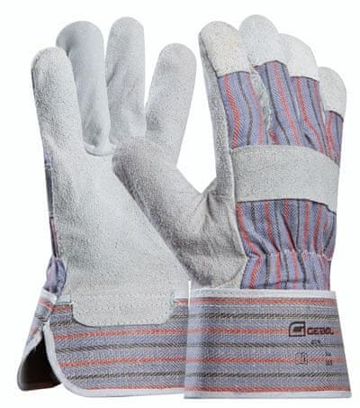 GEBOL Pracovní rukavice hovězí kůže ECO - velikost 10,5 (blistr)