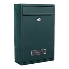 Rottner Tarvis poštovní schránka zelená | Cylindrický zámek | 21.5 x 32 x 9 cm