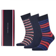 Tommy Hilfiger Značkové luxusní sportovní ponožky Tommy Hilfiger 481985001 TH Flag 1p 701210901 TH men sock 3p giftbox TOMMY, dark navy, 39-42