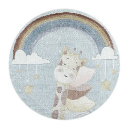 Ayyildiz Dětský kusový koberec Lucky 3612 blue kruh