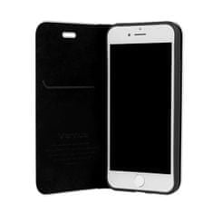 Vennus Knížkové pouzdro Vennus Carbon s rámečkem pro Apple iPhone 12 Mini , barva černá