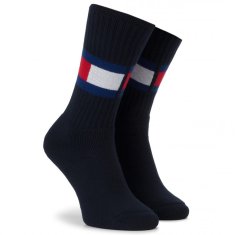 Tommy Hilfiger Značkové luxusní sportovní ponožky Tommy Hilfiger 481985001 TH Flag 1pár, bílá, 39-42