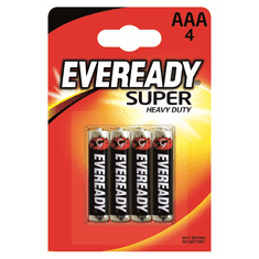 Zaparkorun.cz Mikrotužkové baterie Super, 4x AAA, Eveready