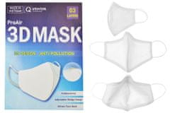 Zaparkorun.cz Antibakteriální 3D maska Pro Air, Bílá