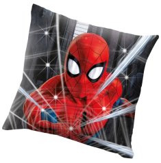 EUROSWAN EUROSWAN Svítící LED polštářek Spiderman Polyester, 40/40 cm