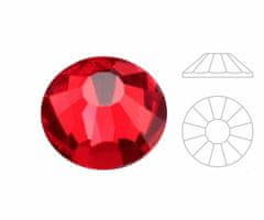 Izabaro 144pcs crystal light siam red 227 round chaton rose