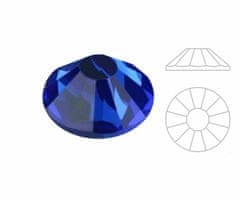 Izabaro 144pcs crystal sapphire blue 206 hotfix ss12 round