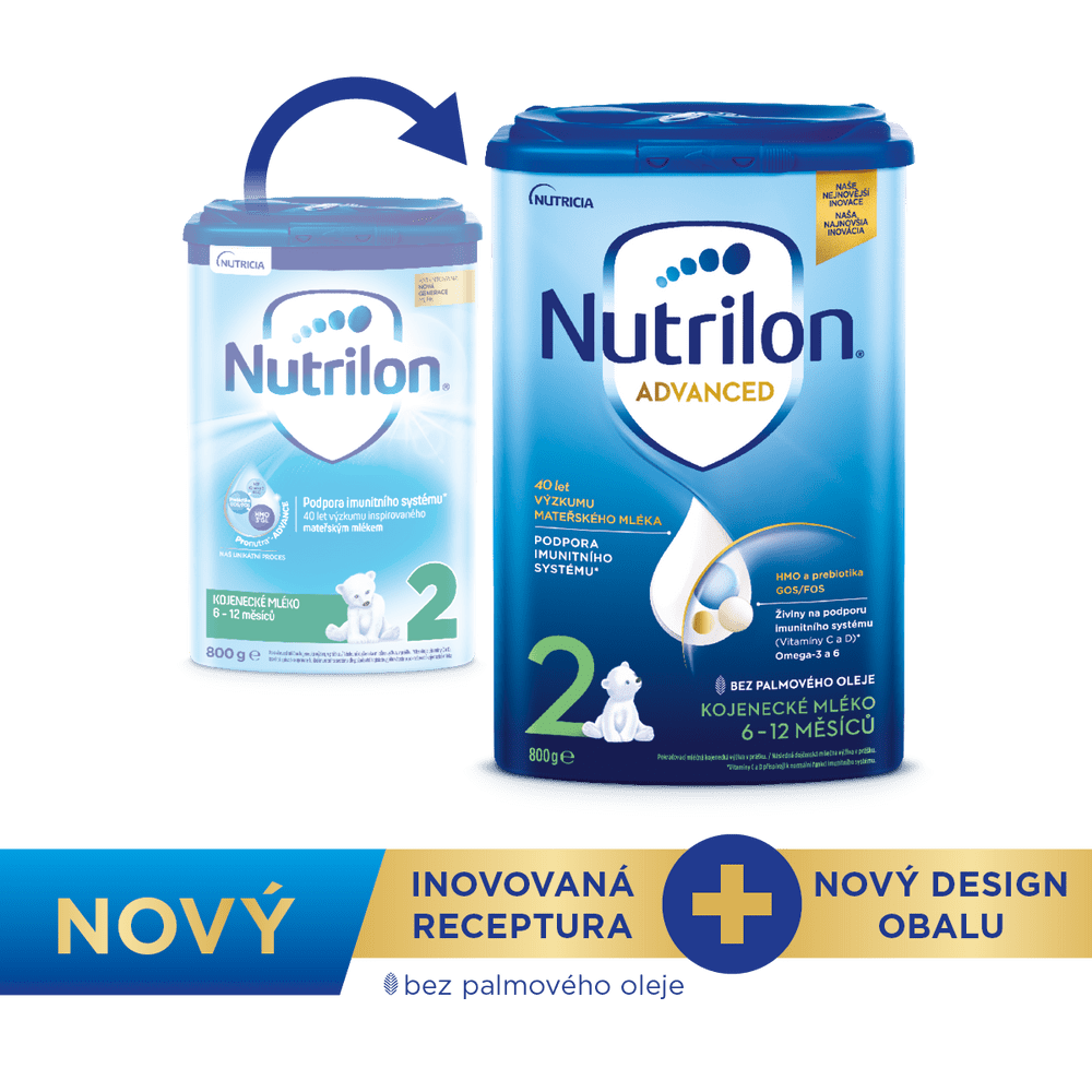 Levně Nutrilon 2 Advanced pokračovací kojenecké mléko 800g, 6+