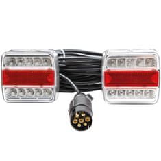 Simex Světlo zadní 3-komorové magnetické - brzdové, obrysové, směrové, osvětlení SPZ, LED, 12V, 7.5m kabel