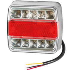 Simex Světlo zadní 3-komorové - brzdové, obrysové, směrové, osvětlení SPZ, LED, 12V