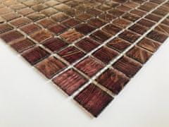 Pavemosa Skleněná mozaika bordó MSG76 327x327 mm