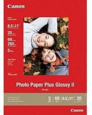 Canon Foto papír Plus Glossy II PP-201, 13x18 cm, 20 ks, 260g/m2, lesklý (2311B018)