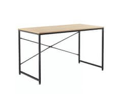 KONDELA Psací stůl, dub / černá, 150x60 cm, MELLORA