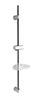 Sapho Sprchová tyč s mýdlenkou, posuvný držák, 810mm, chrom (nastavitelná rozteč) - 1206-06