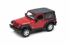 Welly Jeep wrangler rubicon (soft top) 1:24 červený