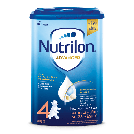 Nutrilon 4 Advanced batolecí mléko 800g, 24+