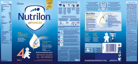 Nutrilon 4 Advanced batolecí mléko 800g, 24+