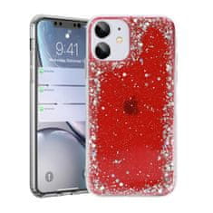 IZMAEL Pouzdro se třpytkami pro Samsung Galaxy A21s - Červená KP23532