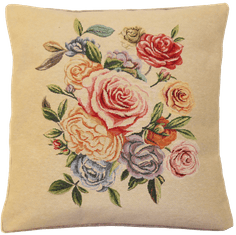 RTex Voňavý dekorační polštář s vytkaným vzorem růže