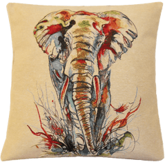 RTex Voňavý dekorační polštář s vytkaným vzorem slon divoký