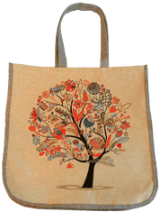 RTex Praktická a krásná taška s vytkaným motivem strom kvetoucí
