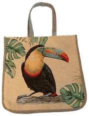 RTex Praktická a krásná taška s vytkaným motivem tukan