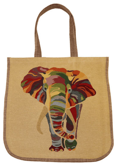 RTex Praktická a krásná taška s vytkaným motivem slon