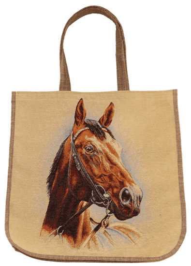 RTex Praktická a krásná taška s vytkaným motivem kůň