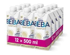 BEBA COMFORT 2 HM-O tekuté pokračovací mléko, 12x500 ml