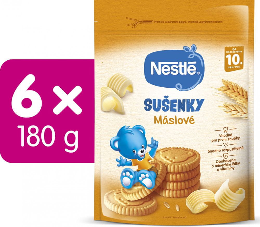 Nestlé Máslové sušenky 6x180g