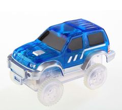 Náhradní autíčko ke svítící autodráze šířka 7 cm modré