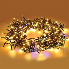 Solight LED SMART vánoční řetěz - 20m venkovní i vnitřní teplá bílá + multicolor 1V13-WIFI