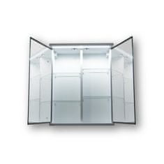 Olsen Spa Vrchní zrcadlová skříňka NICE s LED osvětlením 80 cm 15 cm 64 cm