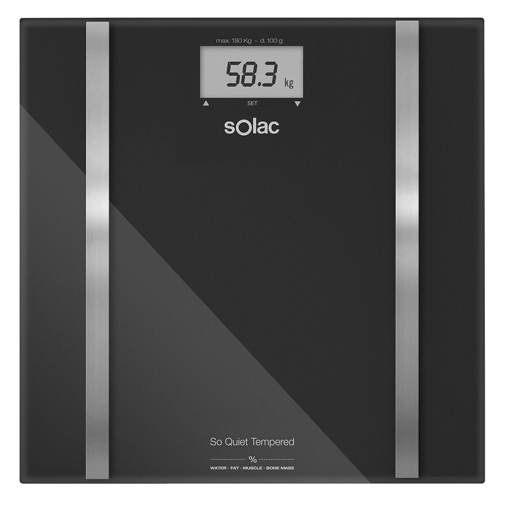 Levně SOLAC PD7636 So Quiet Tempered osobní váha