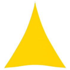 Greatstore Stínící plachta oxfordská látka trojúhelníková 4x5x5 m žlutá