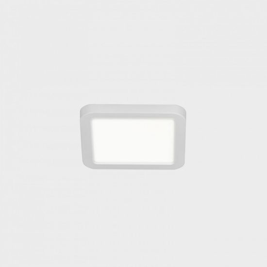KOHL LIGHTING KOHL-Lighting DISC SLIM SQ zapuštěné svítidlo s rámečkem 90x90 mm bílá 6 W CRI >80 3000K 1.10V