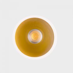 KOHL LIGHTING KOHL-Lighting NOON zapuštěné svítidlo s rámečkem pr.93 mm bílá-zlatá 38° 10 W CRI >80 4000K Non-Dimm
