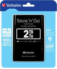 Verbatim Store 'n' Go, USB 3.0 - 1TB, černá (53023)