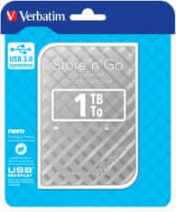 Verbatim Store'n'Go - 1TB, stříbrná (53197)