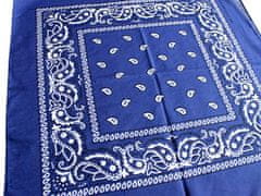 Motohadry.com Šátek Paisley bandana - 43610, modrá, 55x55 cm