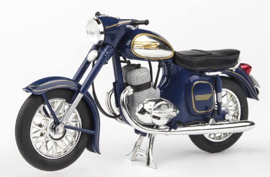 Levně Abrex Jawa 350 Automatic (1966) 1:18 - Modrá Kobaltová