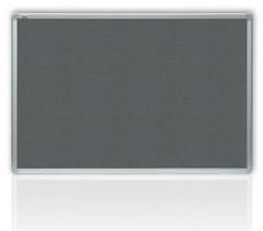 2x3 Filcová šedá tabule v hliníkovém rámu 120x180 cm - P-TTA1218-2