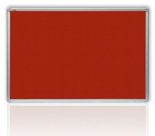 2x3 Filcová červená tabule v hliníkovém rámu 60 x 90 cm - P-TTA96-3