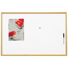 American Classic Magnetická tabule 90 x 60 cm s lakovaným povrchem v dřevěném rámu - DI-BSTCO6090W