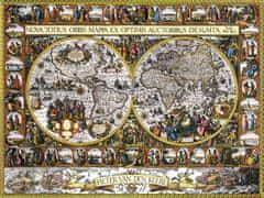 Puzzle Velká mapa světa 1611