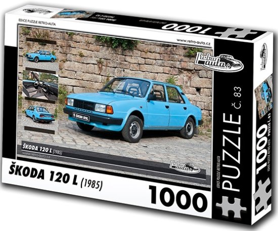 RETRO-AUTA© Puzzle Škoda 120L (1985)